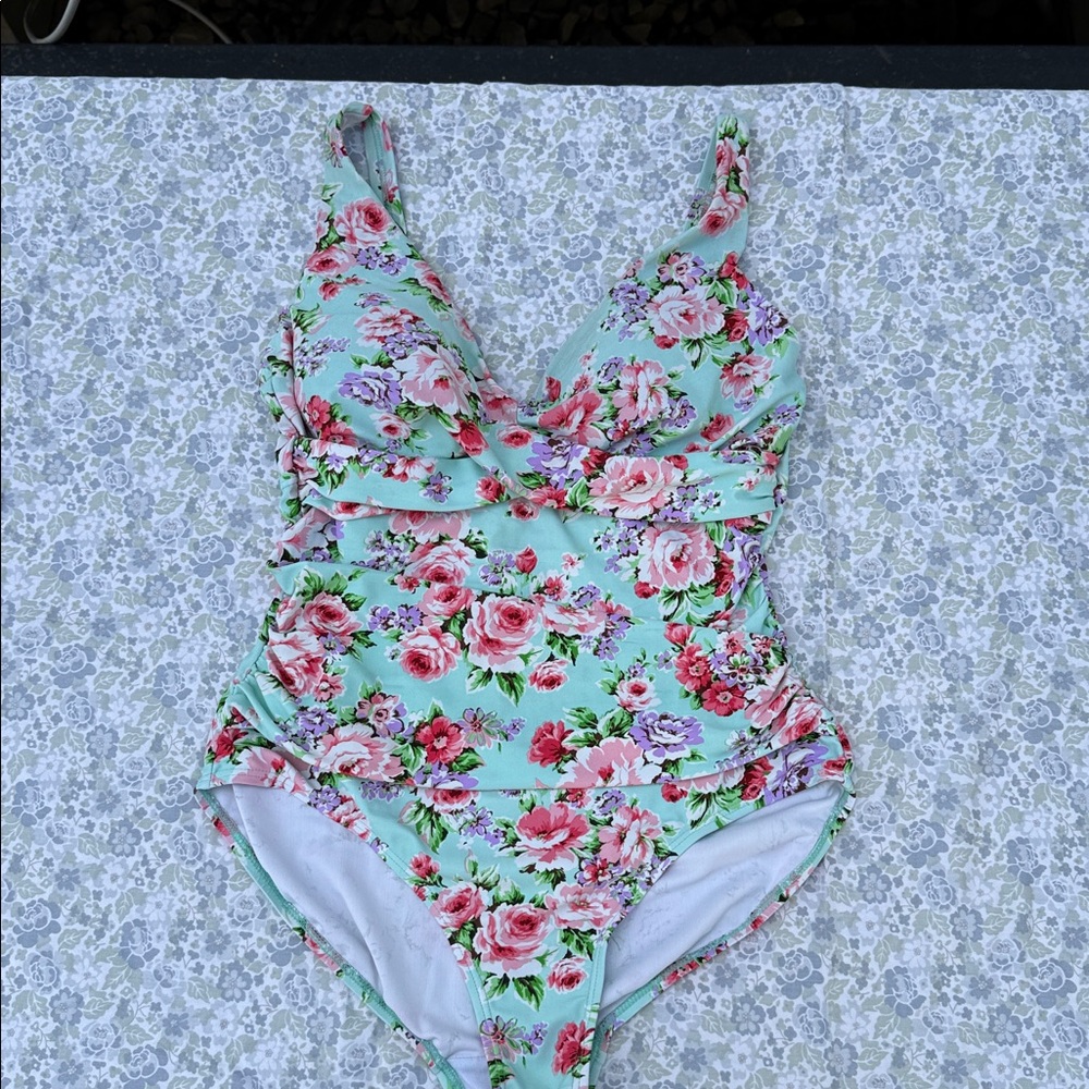 Emerald Bay Swim Suit. Size 10. Floral